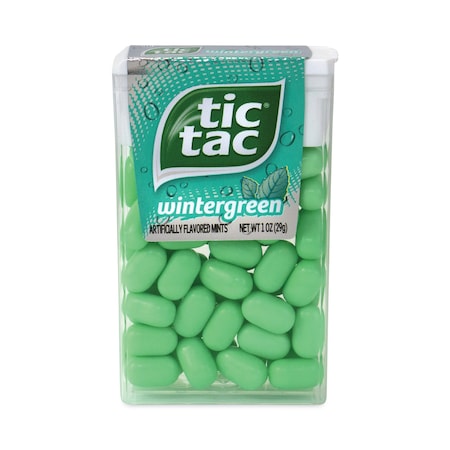 TIC TAC Breath Mints, Wintergreen, 1 oz Bottle, PK12, 12PK 392777
